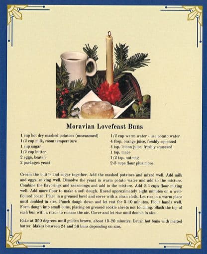 Moravian Lovefeast Candle with white metal star base - Image 2