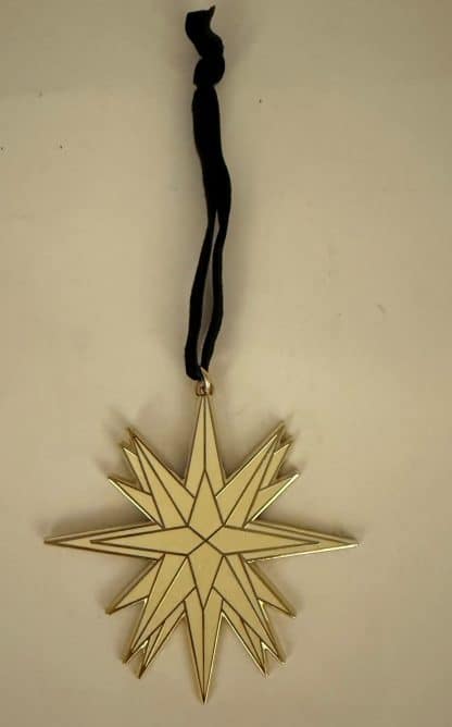 Enamel Moravian Star ornament