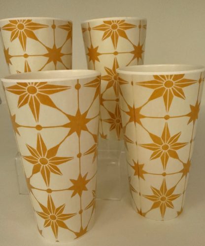Moravian Star plastic tumblers
